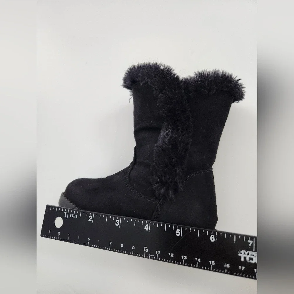 Baby‎ Girl Cat & Jack Winter Cold Weather Black boots- Size 7